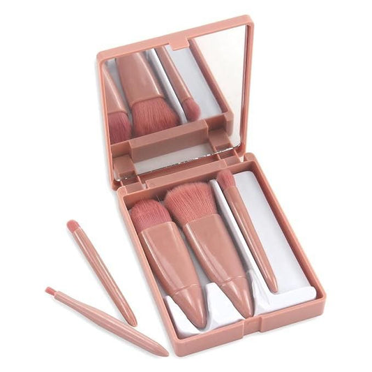 GlamKit 5-in-1 Brush & Mirror Set